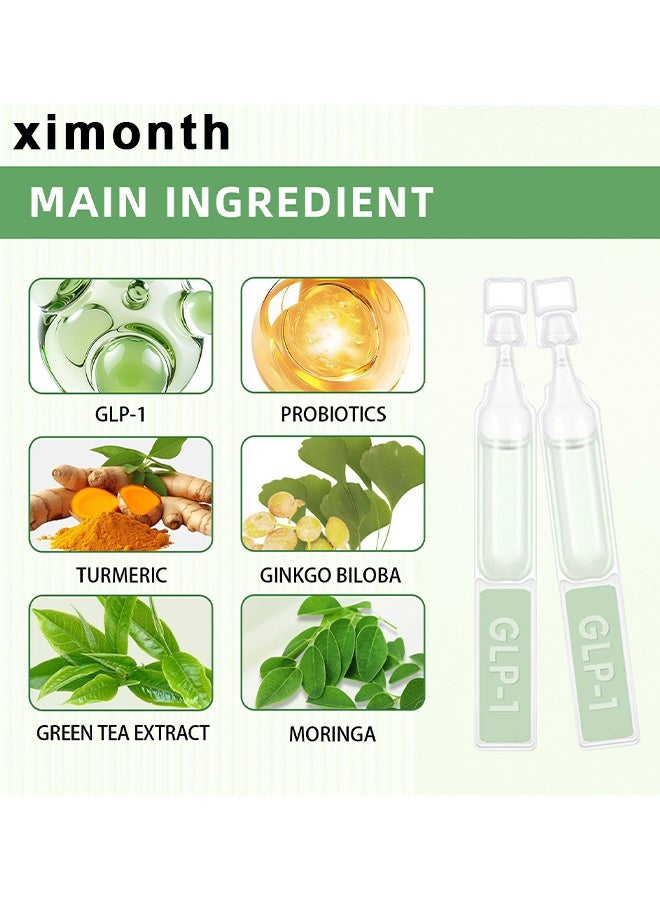 ximonth GLP-1 Weight Loss Oral Solution Drops, Moringa Slimming Detox, Fat Burner, Appetite Control, Metabolism Booster, Firming Skin And Body Shaping Care - Image 5